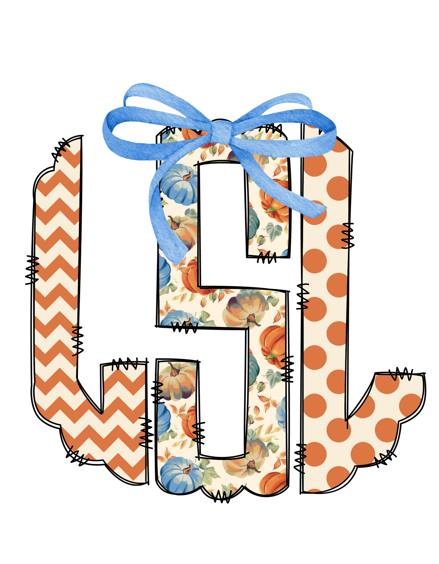 Fall Monogram Tee