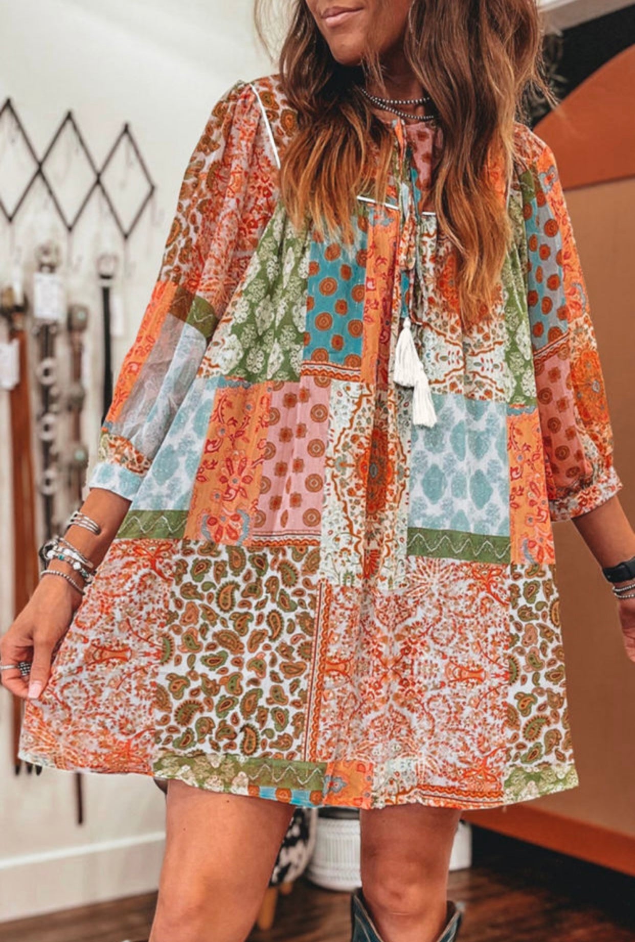 Paisley Boho Dress