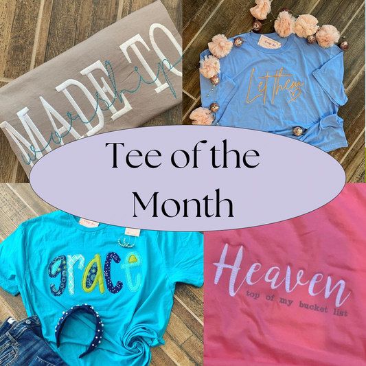 Tee of the month subscription box