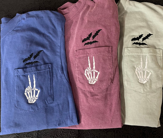 Peace and Bats tee