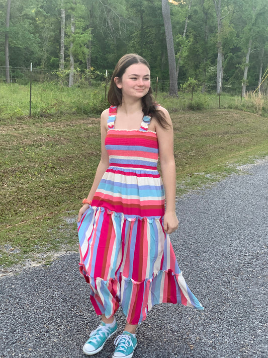 Bright Stripes Sundress