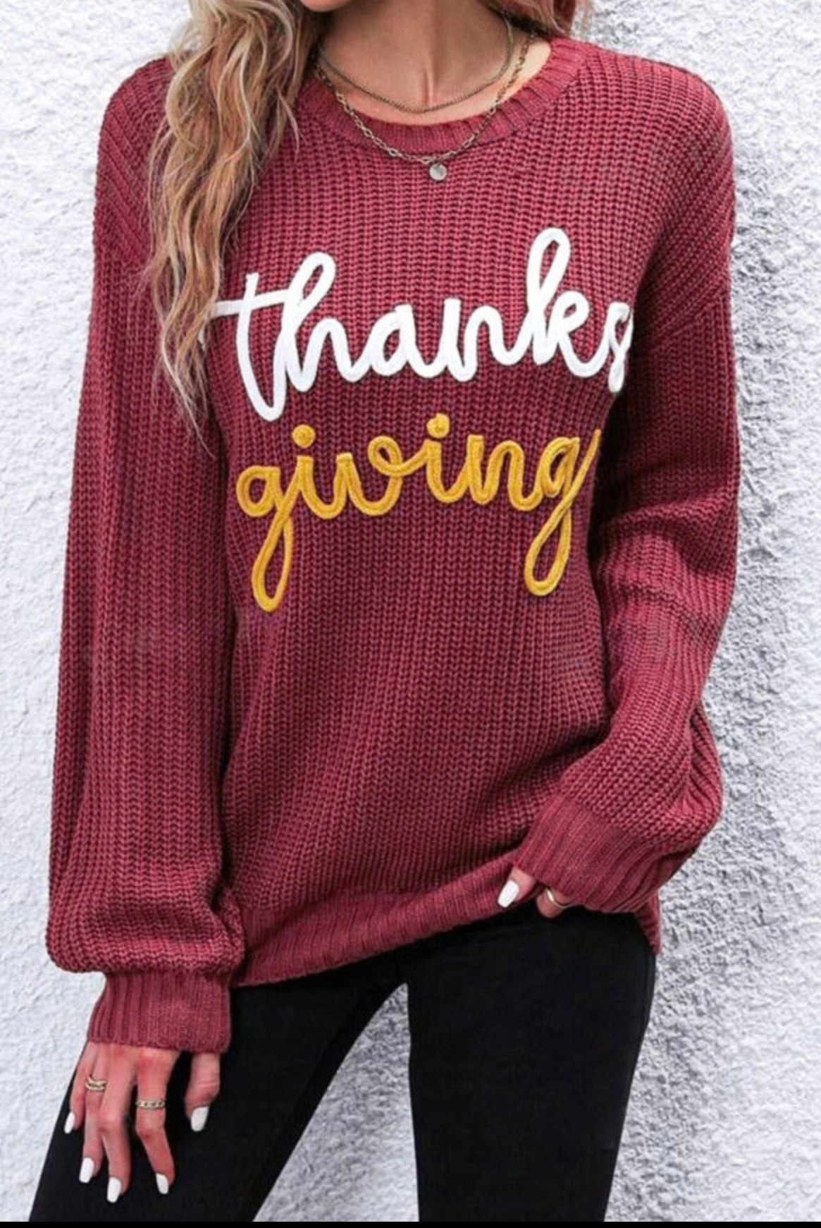 Thanksgiving Ribbed top