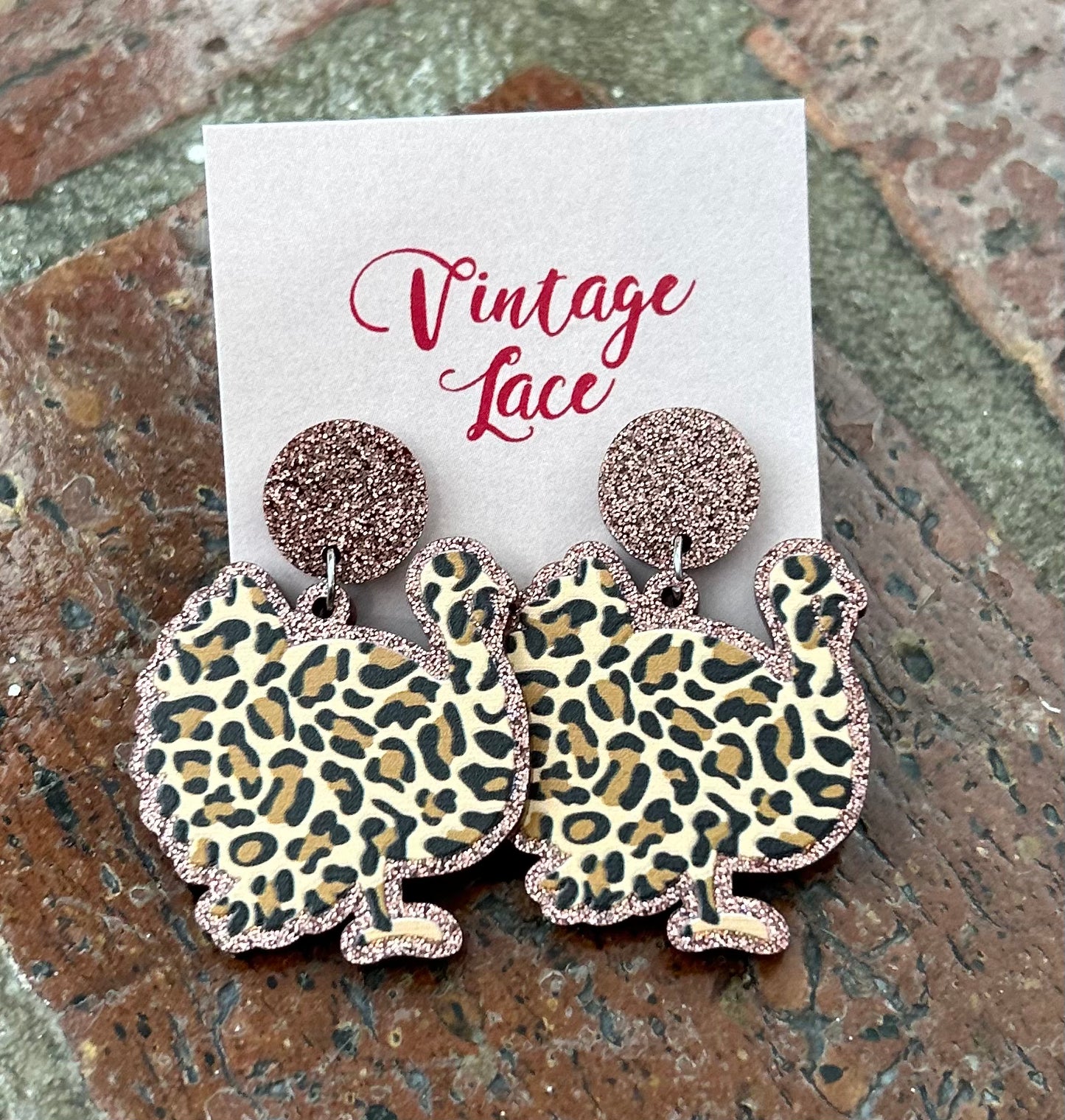 Fall Leopard Earrings