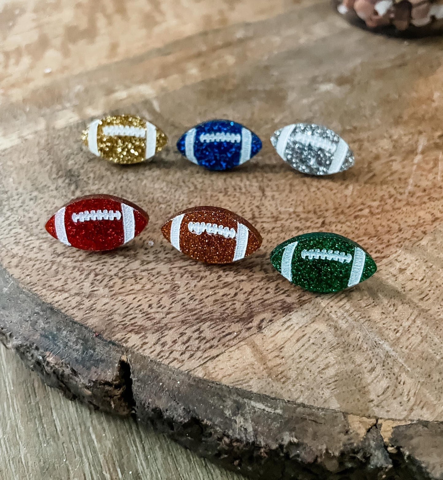 Football earrings