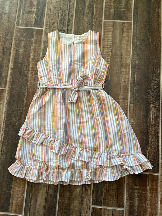 Coral Striped Dress