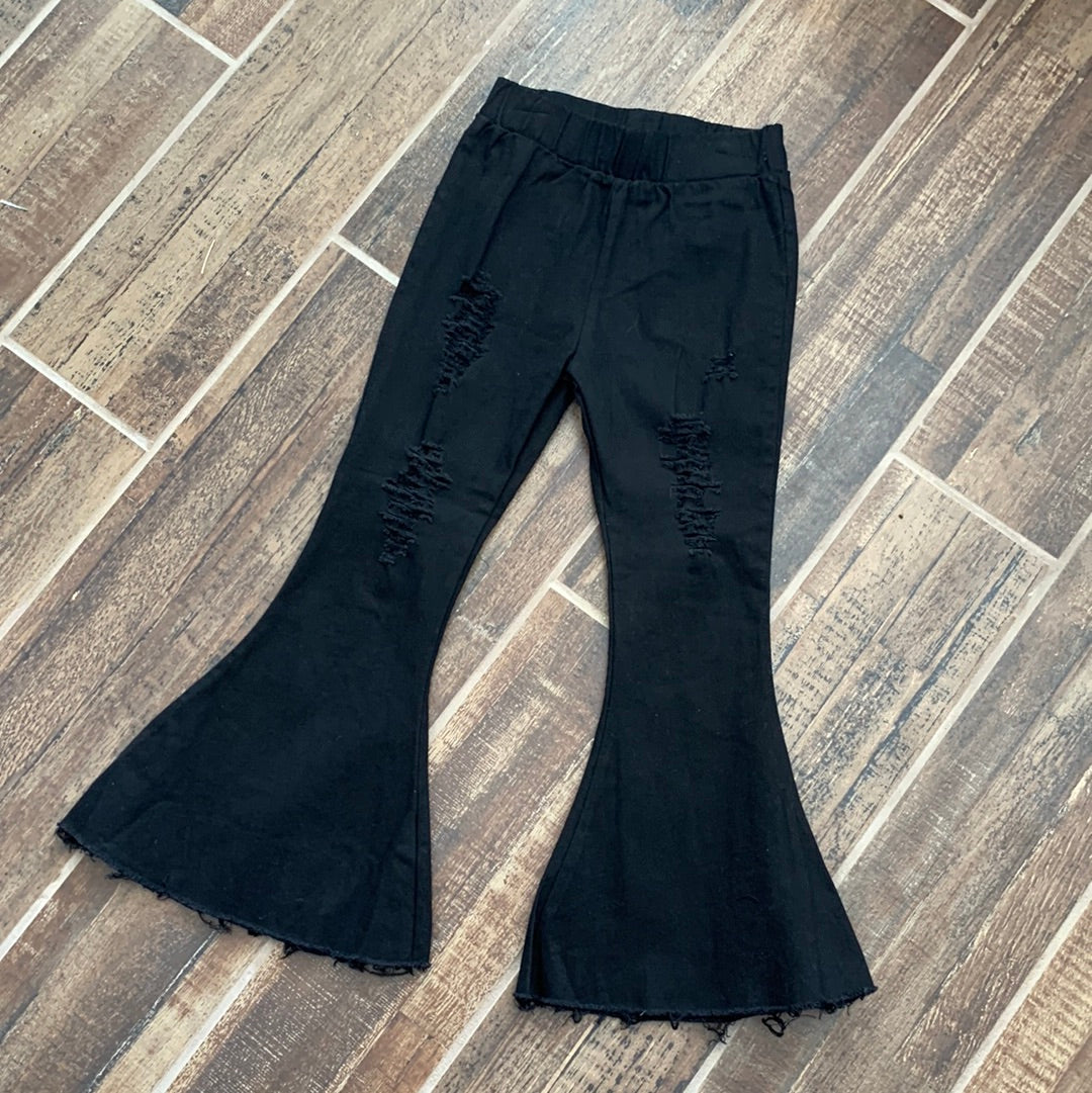 Black Bell Bottom Jeans