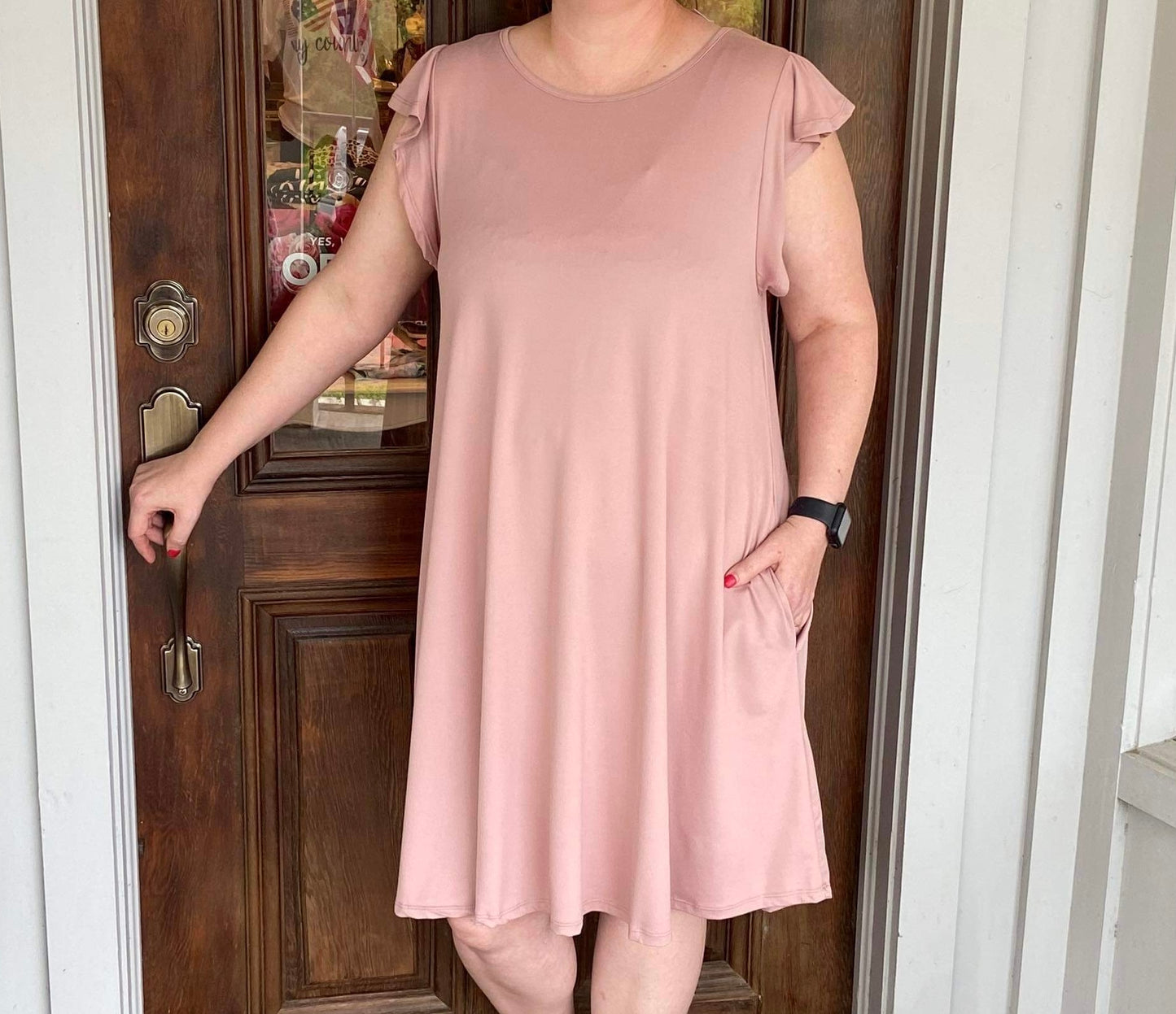 Flutter Sleeve Dress