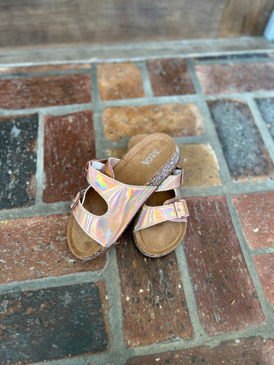 Kids Rose Gold Sandals