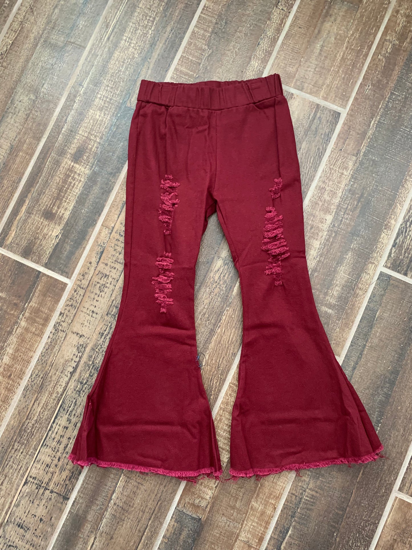 Cranberry Bell Bottom Jeans