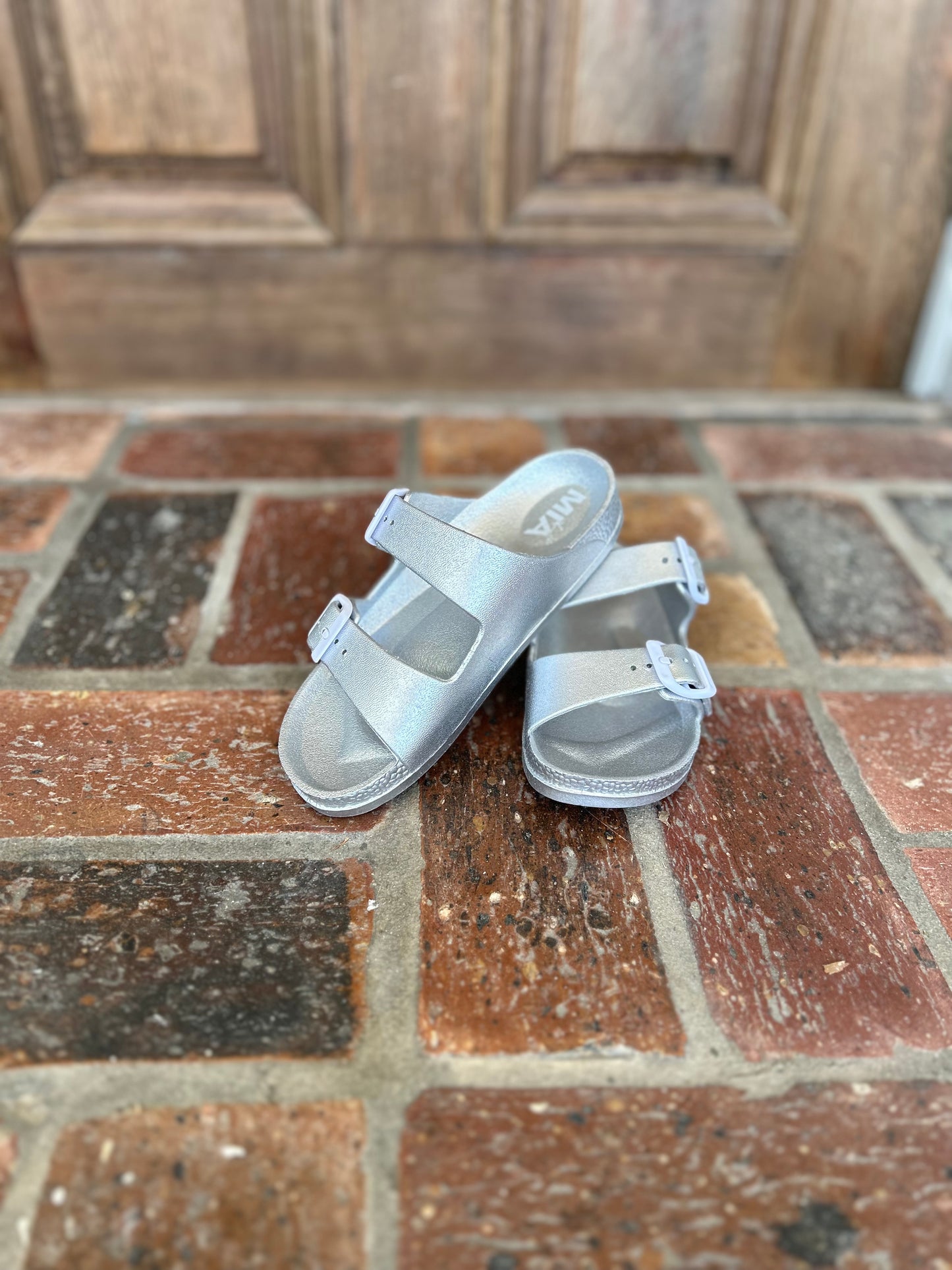 Kids Silver Sandals